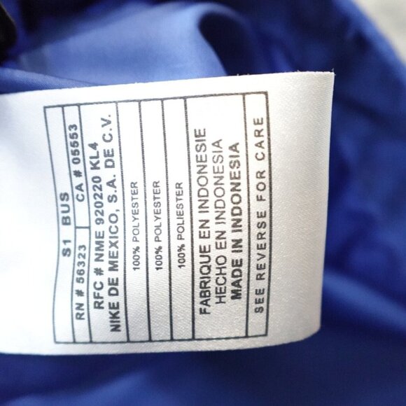 Nike Mens Jacket 2XL Blue Windbreaker Full Zip Vintage Old Stock Gray Tag NEW - Picture 5 of 10